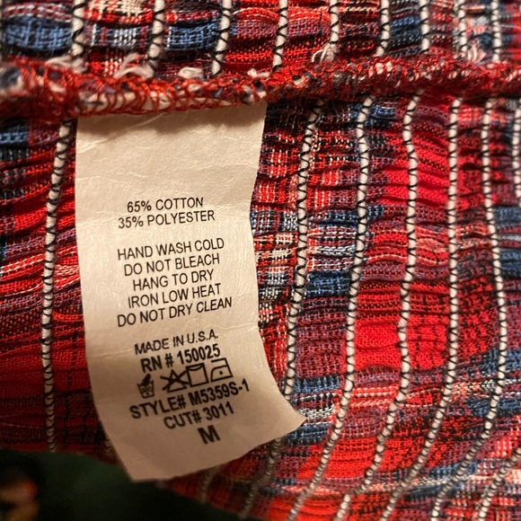 Fashion nova rushed red plaid mini skirt size M - Picture 7 of 7